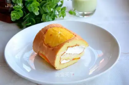 Orange cake roll