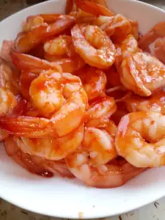 Cheese juice, veggie shrimp