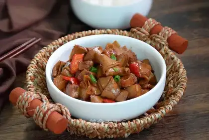 Bean-skinted meat