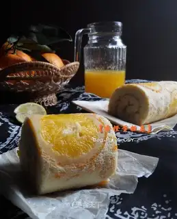 Orange cake roll