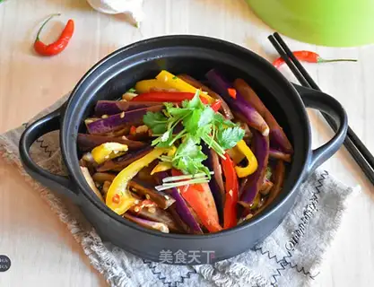 Soup and eggplant
