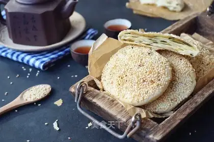 Onion sesame pancakes