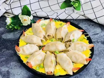 Shrimp balls and dumplings