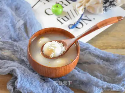 Sweet rice and soup