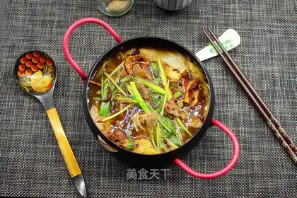 Spicy beef pan