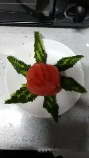 A cucumber tomato