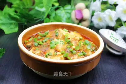 Frozen spicy tofu