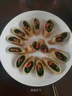 A thousand rolls of spinach