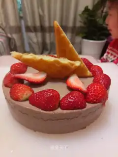 Chocolate strawberry mousse
