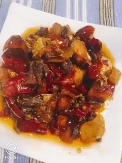 Spicy dry fish