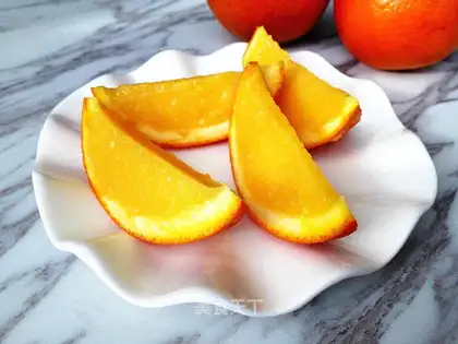 The sweet orange pudding