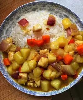Curry potato chicken