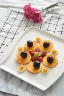 Flower fruit platter