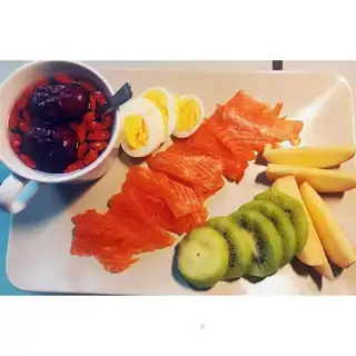 Salmon food breakfast