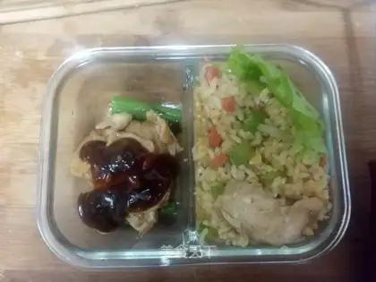 Celery chicken fried rice