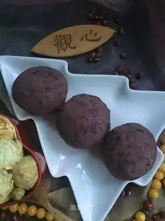Homemade red bean sand