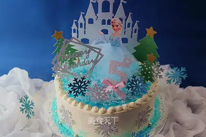 It's a birthday cake on ice