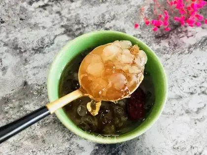 Peach soap, sweet soup