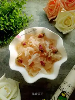 A rose's silver ear