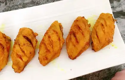 Roasted curry wings