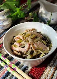 Pickles and fried meat