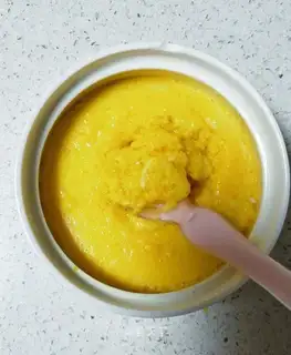 Pumpkin steamed eggs