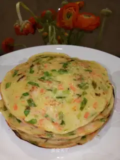 Eggs, vegetables, shrimp