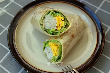 Fish shrimp burrito