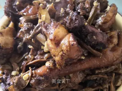 Dry chicken stew