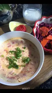 Potato steamed eggs