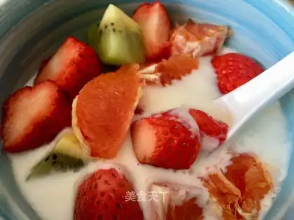 Yogurt and fruit