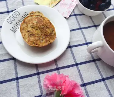 Corn sesame eggcake