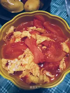 Tomato fried eggs