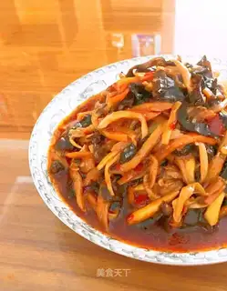 Fish apricot mushroom