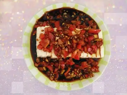 Tofu with tomatoes