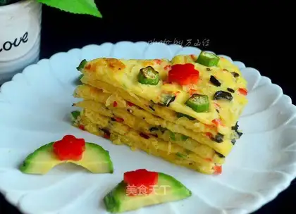 Five-colour potato pancakes