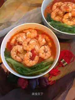 Shrimp shaving noodles