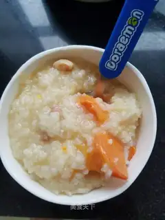 Potato peanut rice congee