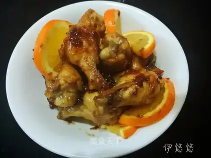 Orange juice chicken leg