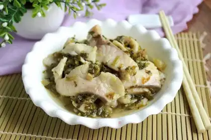 Snowfried fish