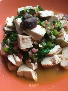 The cucumber with the tofu