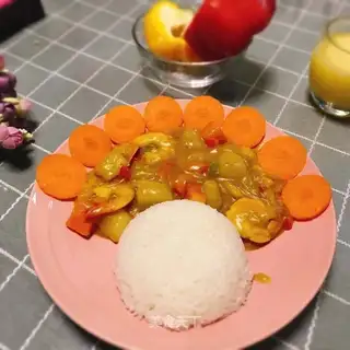 Curry shrimp
