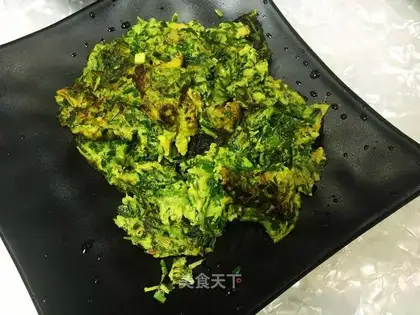 Wild onion fried eggs