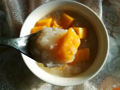 Mango rice congee