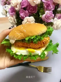 Low-fat Orléans chicken steak burger