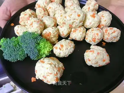 Carrot chicken balls