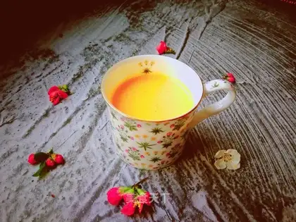 Bacon and sugar orange juice