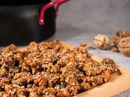 Amber walnuts
