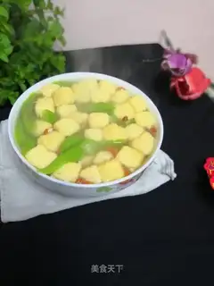 Tofu melon soup