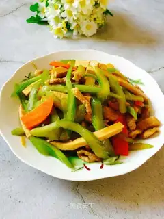 Celery fried beans